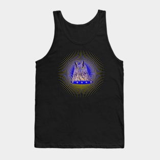 wild owl with stars and rays Tank Top